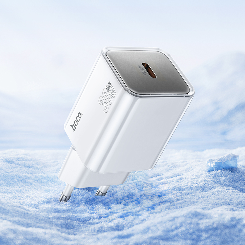 Сетевое зарядное устройство HOCO N47 Glorious 1xUSB-C, 30W, белый фото