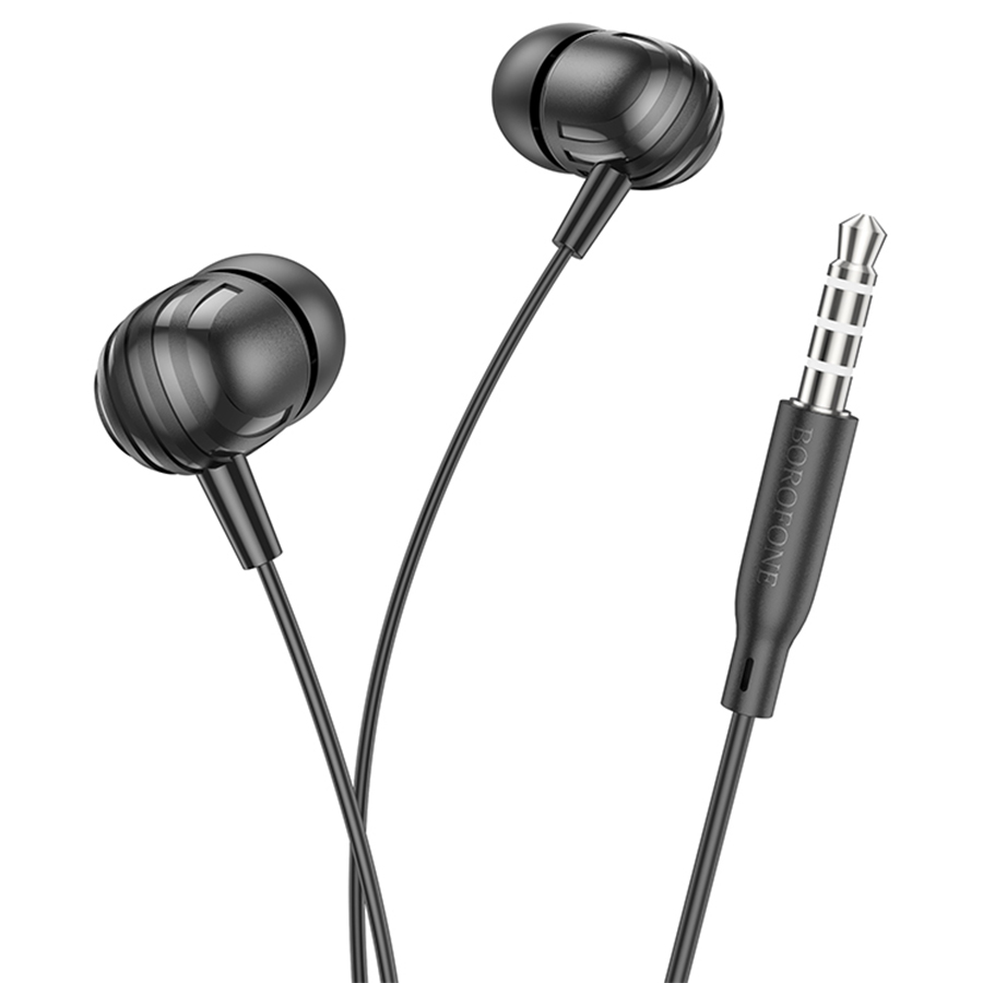 Проводные наушники BOROFONE BM77 Ascending, Jack 3.5mm, 1.2 м, черный фото