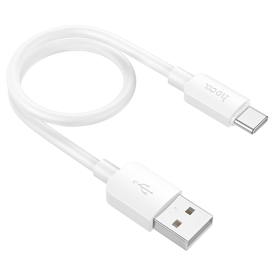 Кабель USB HOCO X96 Hyper USB - Type-C, 3A, 27W, 25 см, белый фото