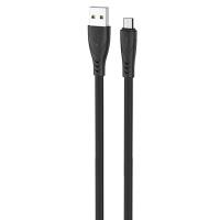 Кабель USB HOCO X42 Soft USB - MicroUSB, 2.4А, 1 м, черный фото