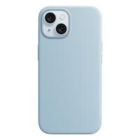 Чехол Silicone Case with MagSafe и Анимация цвета для iPhone 15 6.1", облачно-синий Light Blue (10) фото