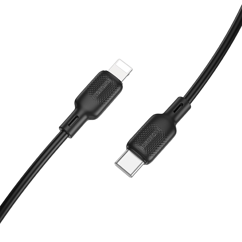 Кабель USB-C BOROFONE BX113 Lenny Type-C - Lightning, 27W, 1 м, черный фото
