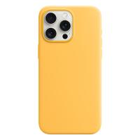 Чехол Silicone Case with MagSafe и Анимация цвета для iPhone 15 Pro Max 6.7", желтый Sunshine (11) фото