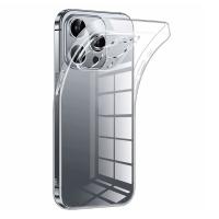 Чехол Clear Case силиконовый с защитой камеры для iPhone 13 Pro 6.1", прозрачный фото