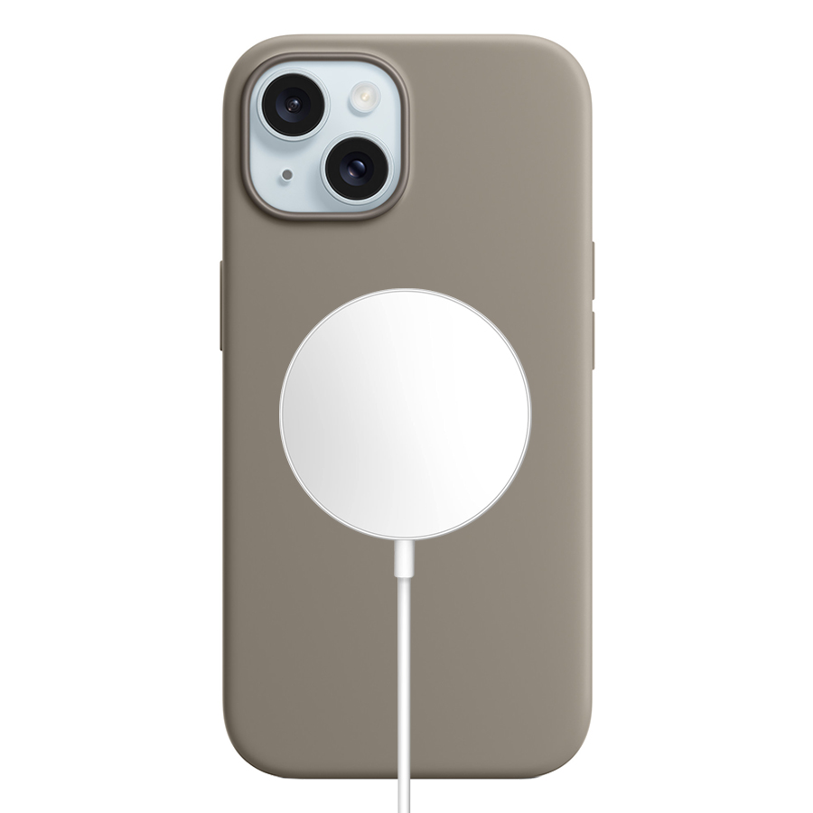 Чехол Silicone Case with MagSafe и Анимация цвета для iPhone 15 6.1", Глина Clay (2) фото