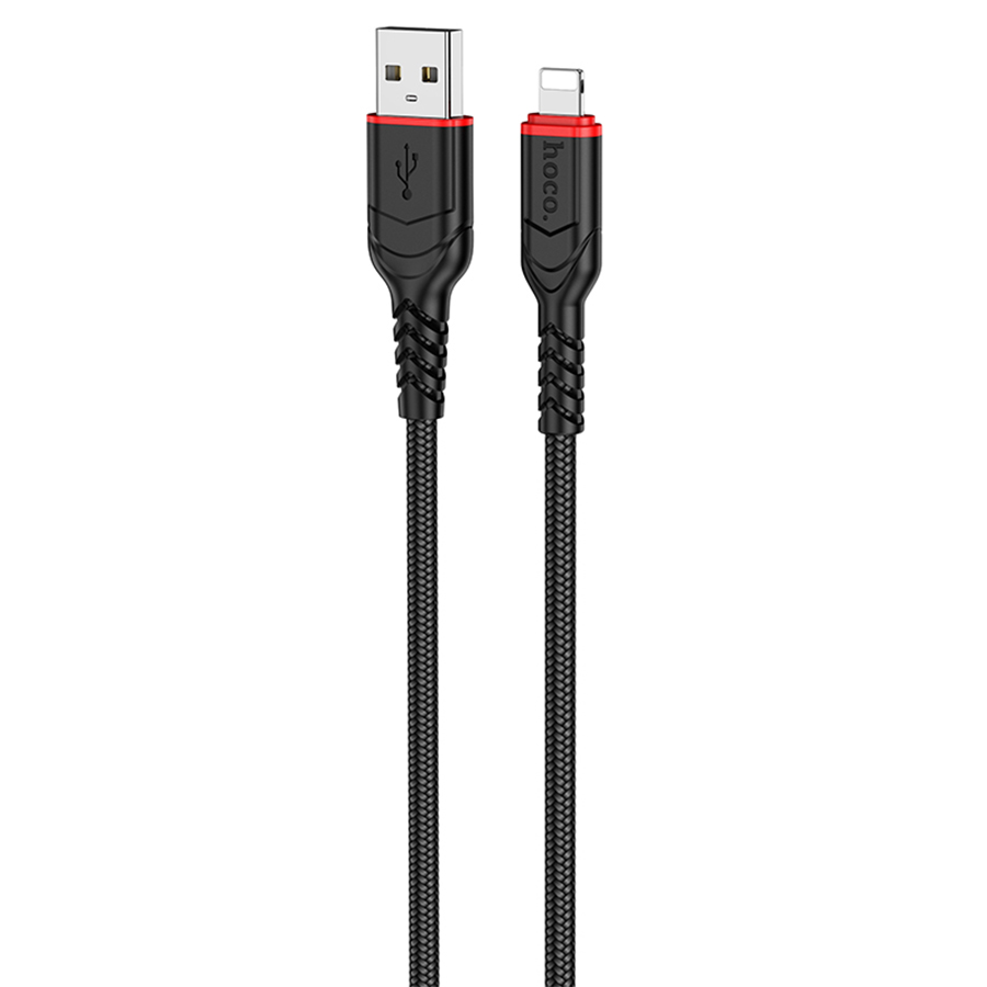 Кабель USB HOCO X59 Victory USB - Lightning, 2.4А, 2 м, черный фото