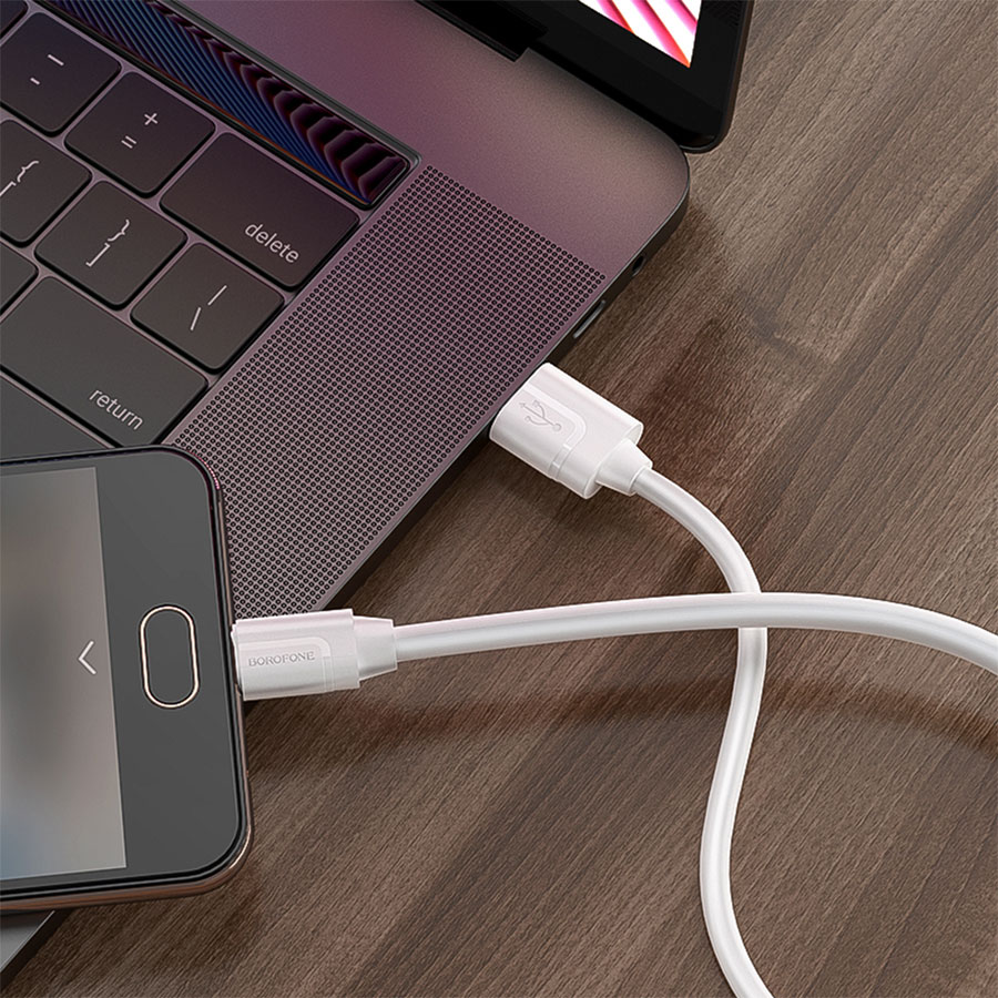 Кабель USB BOROFONE BX55 Harmony USB - MicroUSB, 2.4А, 1 м, белый оптом недорого с доставкой Кабель USB BOROFONE BX55 Harmony USB - MicroUSB, 2.4А, 1 м, белый фото