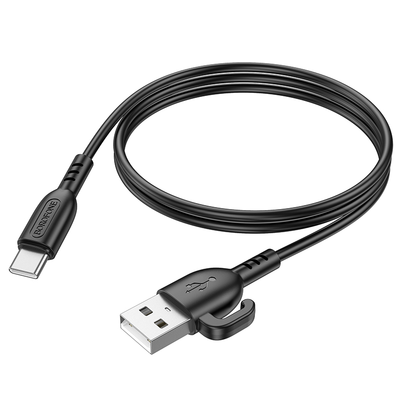 Кабель USB BOROFONE BX91 Symbol USB - Type-C, 3A, 1 м, черный фото