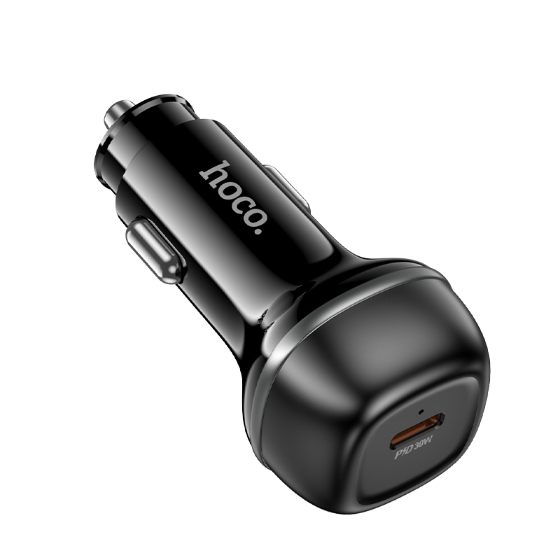 Автомобильное зарядное устройство HOCO Z58 Rank, 1xUSB-C, 30W, черный фото