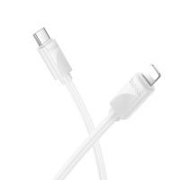 Кабель USB-C HOCO X114 Energy Type-C - Lightning, 27W, 1 м, белый фото