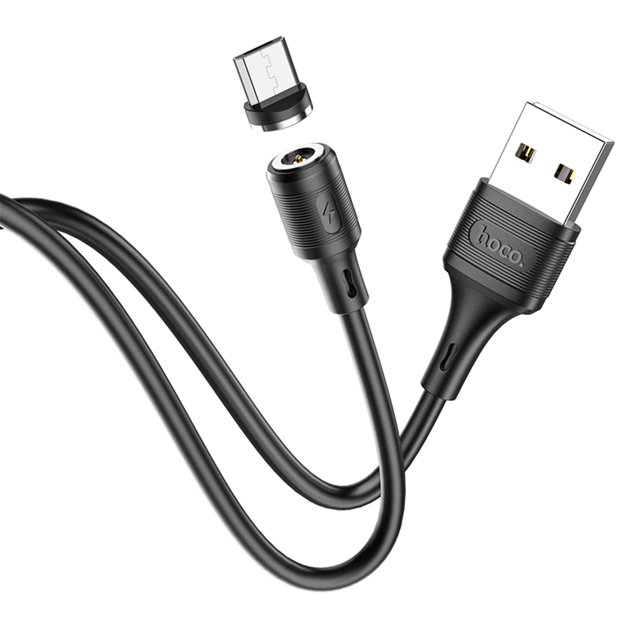 Кабель USB HOCO X52 Sereno USB - MicroUSB магнитный, 2А, 1 м, черный фото