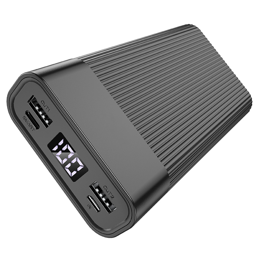 Портативный аккумулятор HOCO J85 Wellspring, 20000 мА⋅ч, черный фото