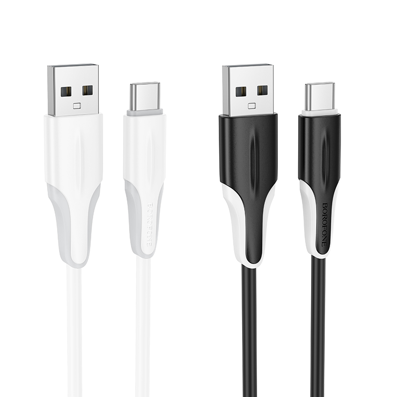 Кабель USB BOROFONE BX119 New USB - Type-C, 3A, 1 м, черный фото