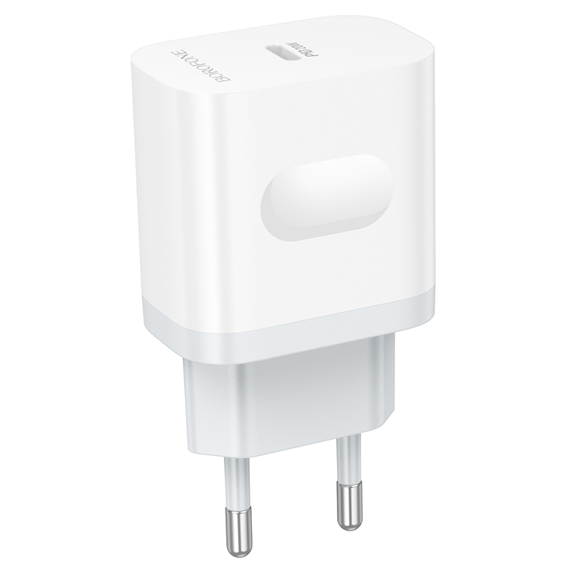 Сетевое зарядное устройство BOROFONE BA99A Breeze 1xUSB-C, 20W, белый фото