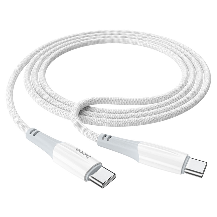 Кабель USB-C HOCO X70 Ferry Type-C - Type-C, 3A, 60W, 1 м, белый оптом недорого с доставкой Кабель USB-C HOCO X70 Ferry Type-C - Type-C, 3A, 60W, 1 м, белый фото