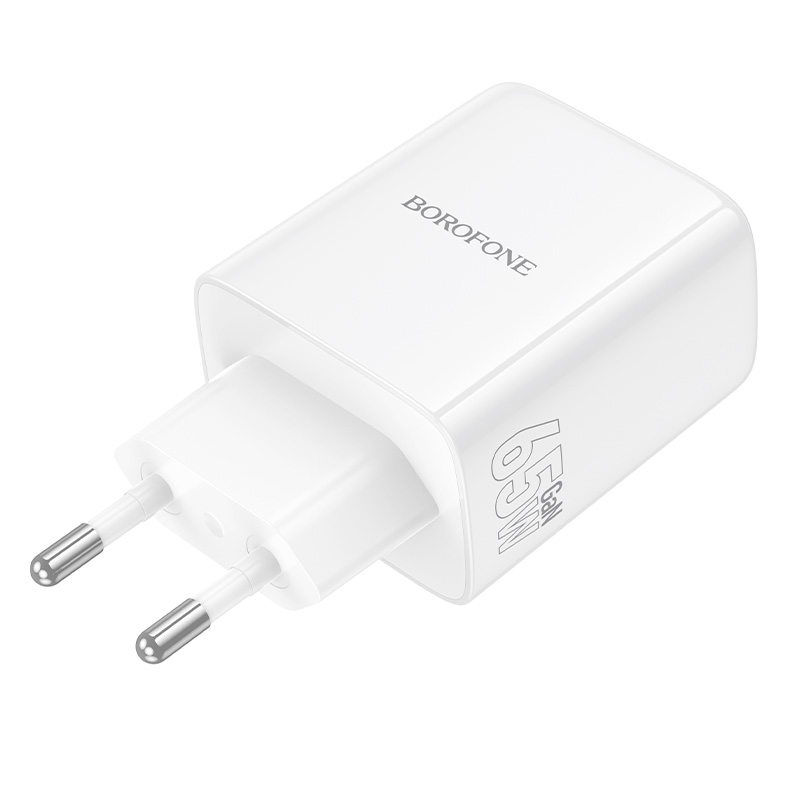 Сетевое зарядное устройство BOROFONE BN32 Cargador 1xUSB + 2xUSB-C, 65W, белый фото