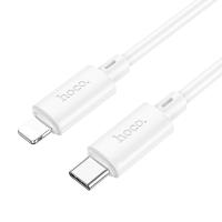 Кабель USB-C HOCO X88 Gratified Type-C - Lightning, 20W, 2 м, белый фото