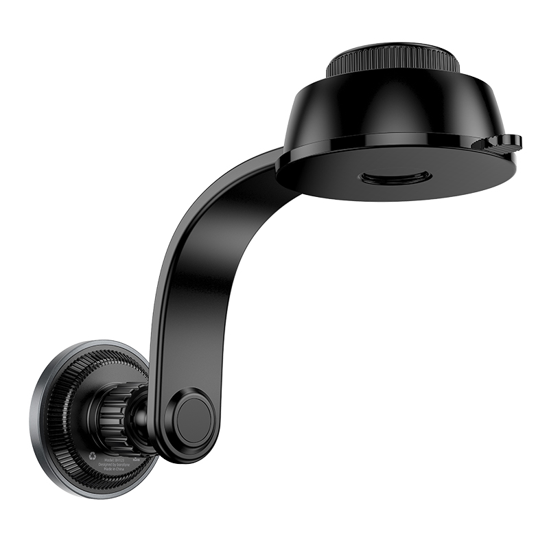 Автомобильный держатель BOROFONE BH123 Profit, магнитный, на приборную панель, черный+серый металлик фото