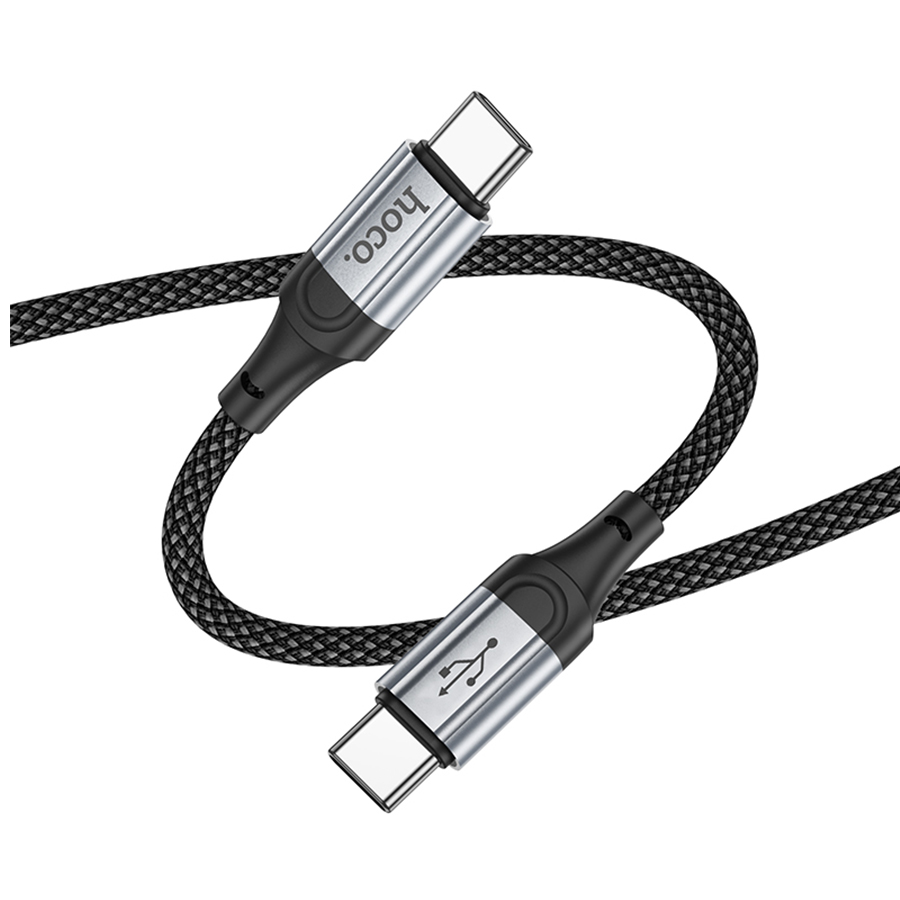 Кабель USB-C HOCO X102 Fresh Type-C - Type-C, 3A, 60W, 1 м, черный фото