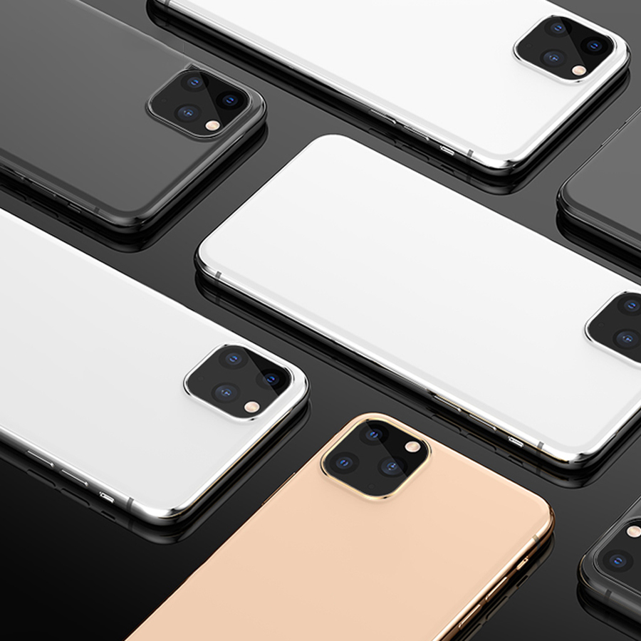 Защитное стекло на заднюю камеру HOCO A18 для iPhone 11 Pro/11 Pro Max, серебристый фото