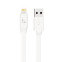 Кабель USB HOCO X5 Bambo USB - Lightning, 2.4А, 1 м, белый фото