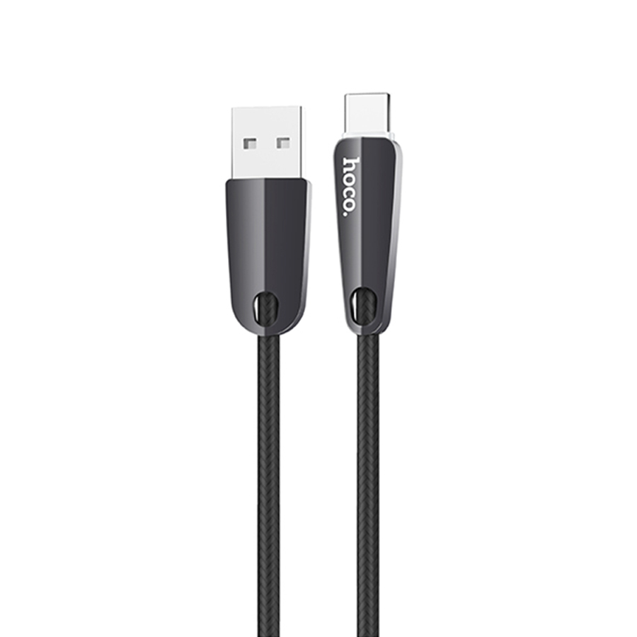 Кабель USB HOCO U35 Space shuttle USB - Type-C, 2.4А, 1.2 м, черный оптом недорого с доставкой Кабель USB HOCO U35 Space shuttle USB - Type-C, 2.4А, 1.2 м, черный фото