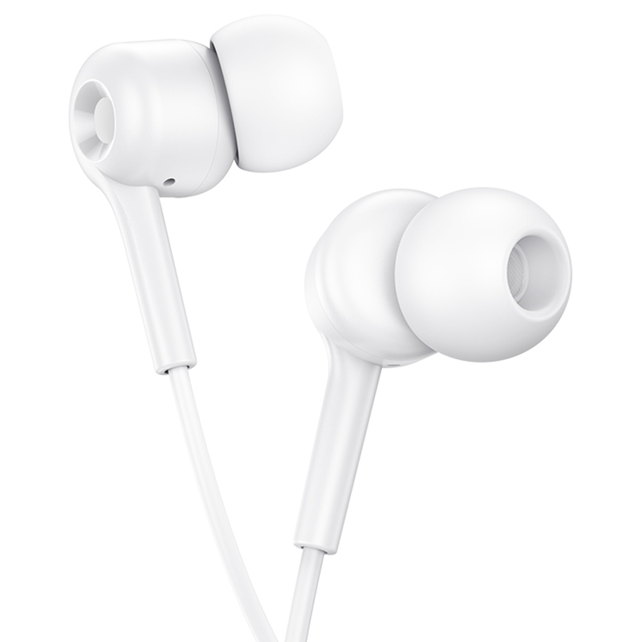 Проводные наушники HOCO M82 La musique, Jack 3.5mm, 1.2 м, белый фото