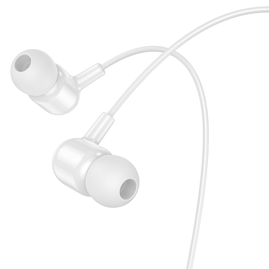 Проводные наушники BOROFONE BM84 Berry, Jack 3.5mm, 1.2 м, белый фото