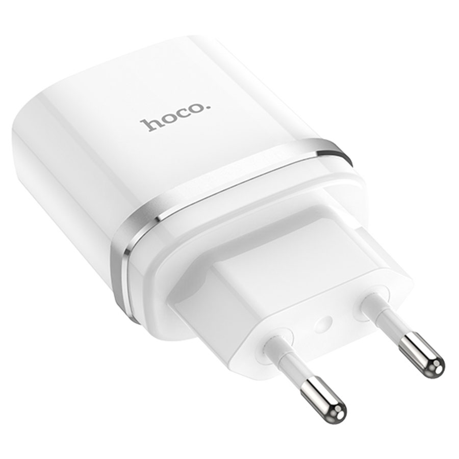 Сетевое зарядное устройство HOCO C12Q Smart 1xUSB, 3A, 18W, белый фото