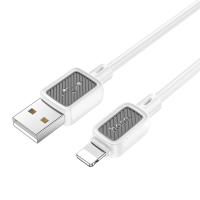 Кабель USB HOCO X108 Benefit USB - Lightning, 2.4А, 1 м, белый фото