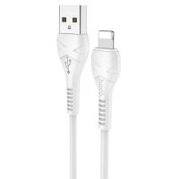Кабель USB HOCO X37 Cool USB - Lightning, 2.4А, 1 м, белый фото