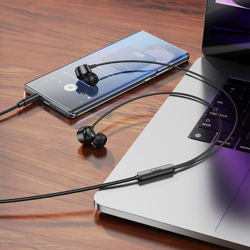 Проводные наушники BOROFONE BM94 Sonar, Jack 3.5mm, 1.2 м, черный фото