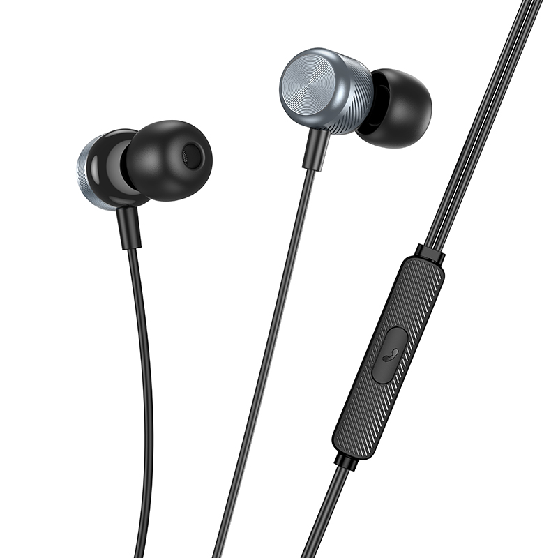 Проводные наушники BOROFONE BM93 Platinum, Type-C, 1.2 м, серый металлик фото