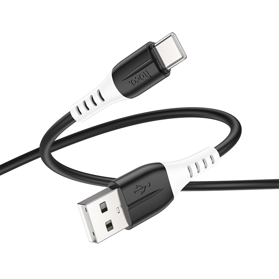 Кабель USB HOCO X82 Silicone USB - Type-C, 3A, 1 м, черный фото
