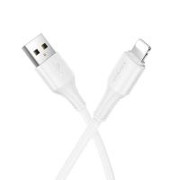 Кабель USB HOCO X120 Beneficio USB - Lightning, 2.4А, 1 м, белый фото