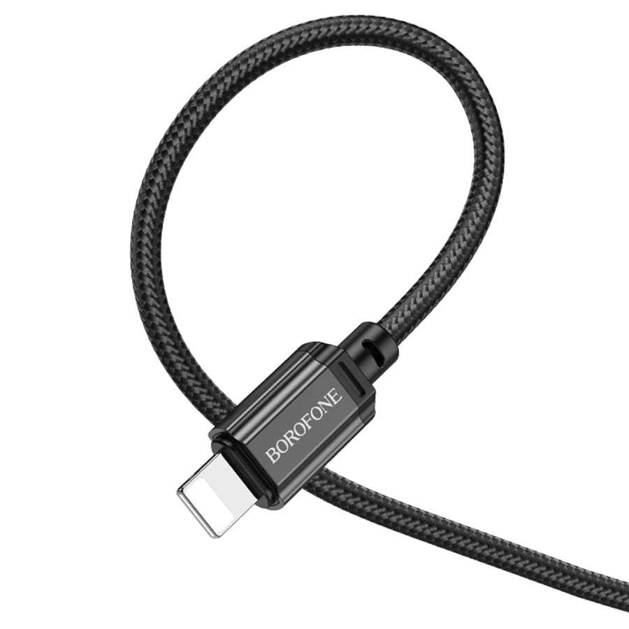 Кабель USB-C BOROFONE BX87 Sharp Type-C - Lightning, 20W, 1 м, черный фото