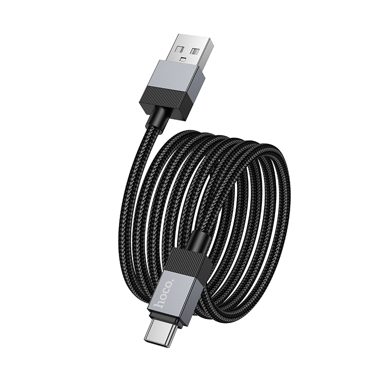 Кабель USB HOCO X110 Honorific USB - Type-C, 3A, 1 м, черный фото