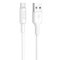 Кабель USB HOCO X25 Soarer USB - MicroUSB, 2А, 1 м, белый фото