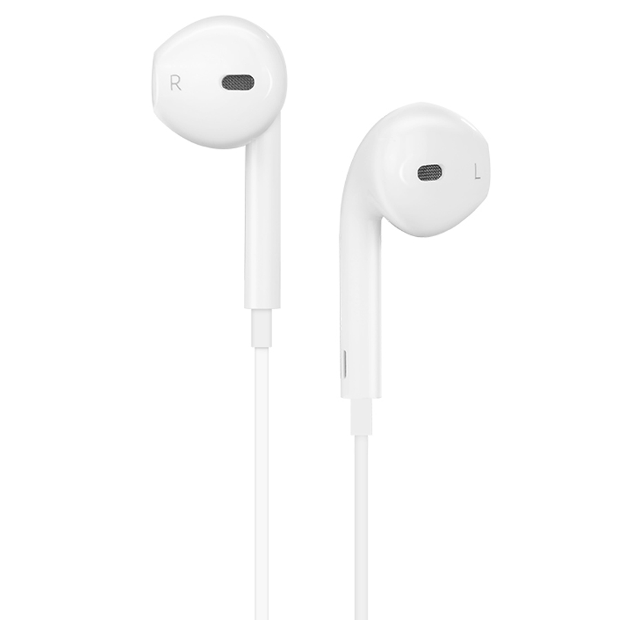 Проводные наушники HOCO L7 Plus Original, Lightning, 1.2 м, белый фото