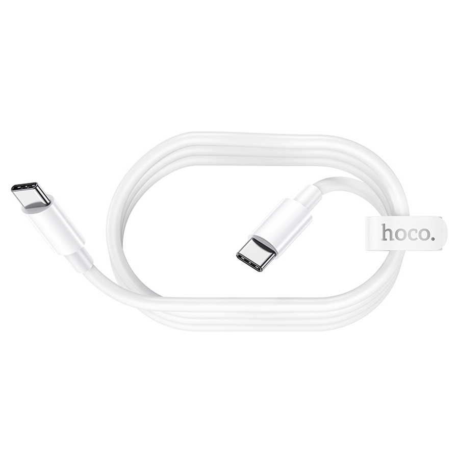 Кабель USB-C HOCO X51 High-power Type-C - Type-C, 5A, 1 м, белый фото