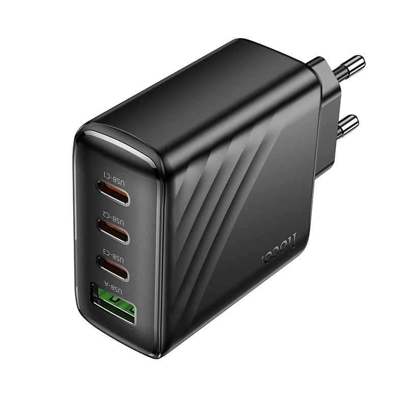 Сетевое зарядное устройство HOCO CS27A Supply 1xUSB + 3xUSB-C, 3A, 67W, черный фото