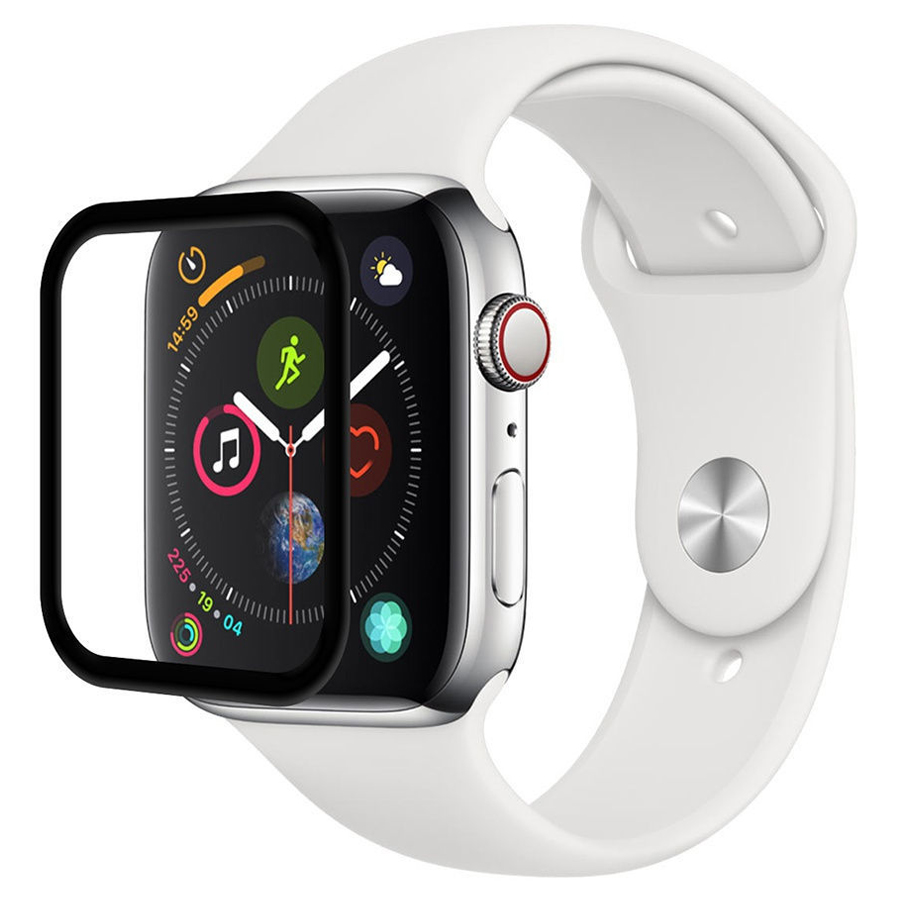 Защитное стекло BLUEO для Apple Watch, Full Glue 3D, 42mm, прозрачный+черная рамка фото