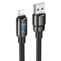Кабель USB HOCO U143 Joy USB - Lightning, 5A, 1.2 м, черный фото