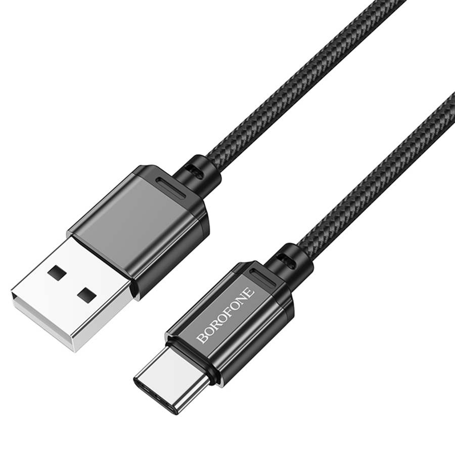 Кабель USB BOROFONE BX87 Sharp USB - Type-C, 3A, 2 м, черный оптом недорого с доставкой Кабель USB BOROFONE BX87 Sharp USB - Type-C, 3A, 2 м, черный фото