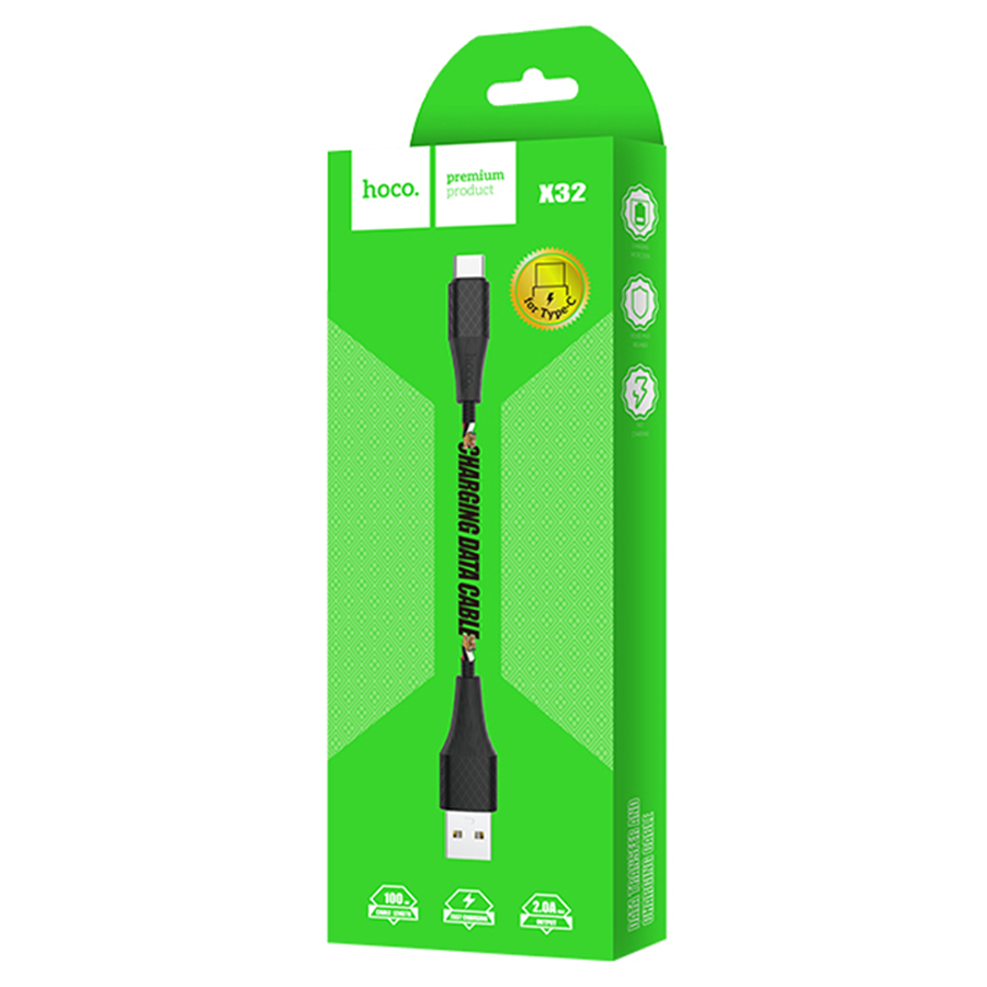 Кабель USB HOCO X32 Excellent USB - Type-C, 3A, 1 м, черный фото