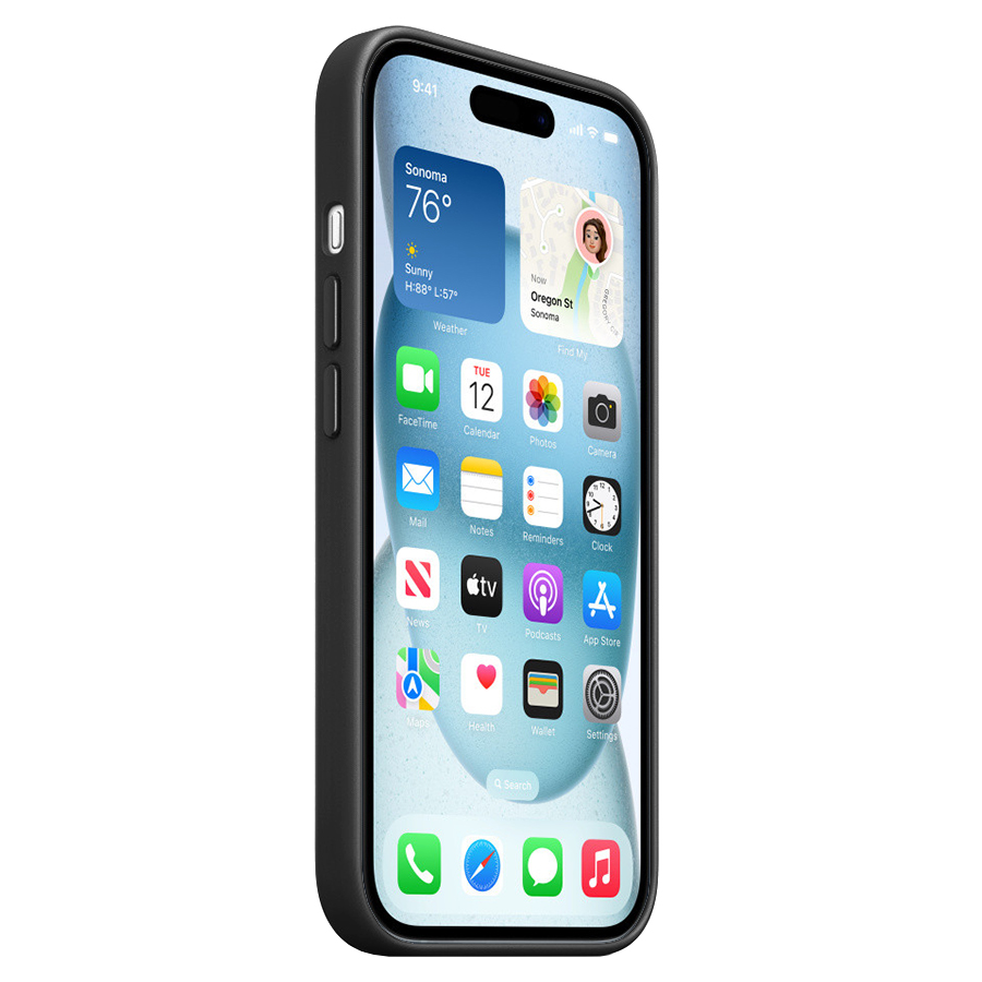 Чехол Finewoven Case With MagSafe и Анимация цвета для iPhone 15 6.1", черный (1) фото