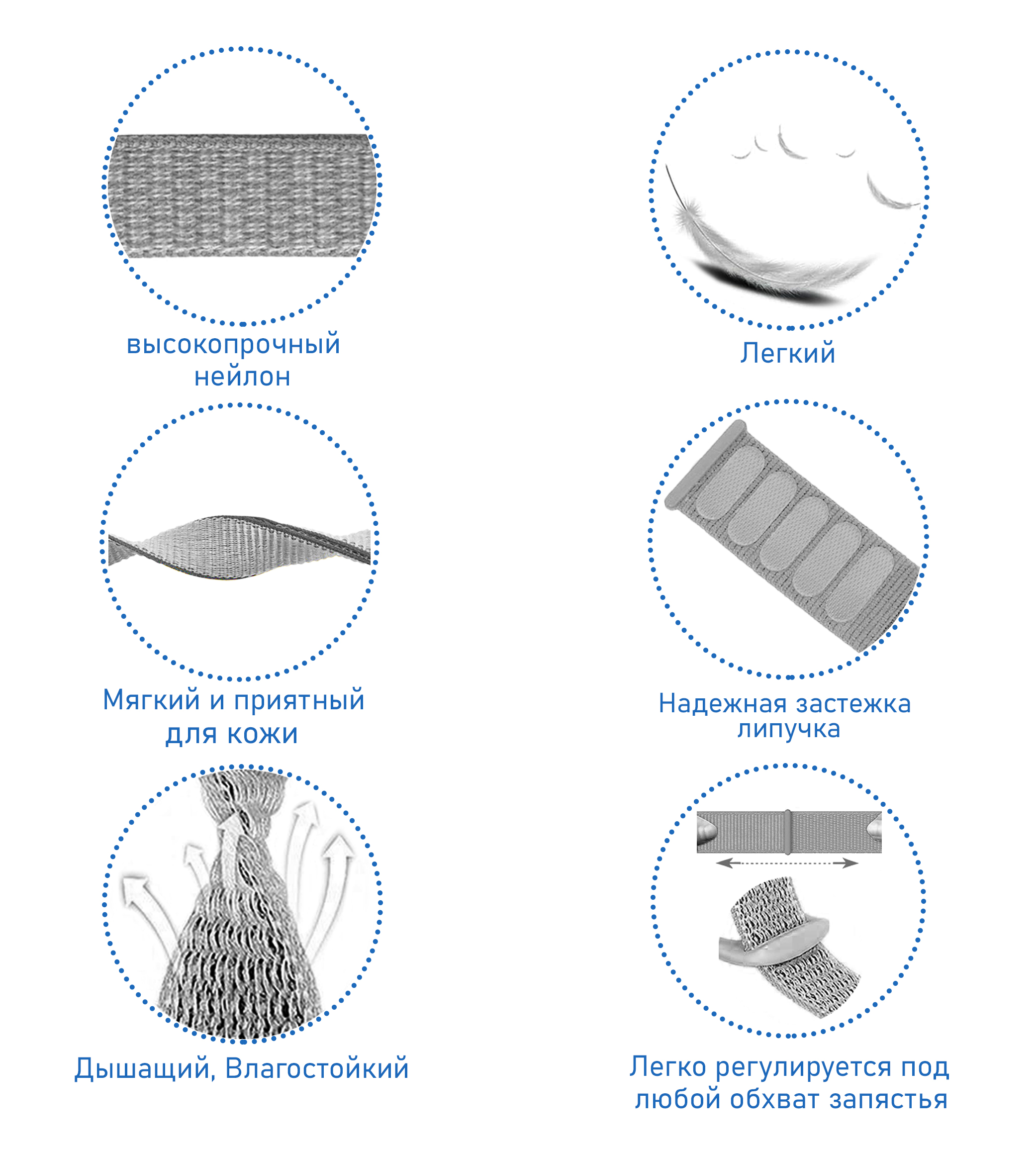 Ремешок нейлоновый Great Case Sport для Apple Watch 38/40/41 мм, 225мм, на липучке, нектариновый (17) фото