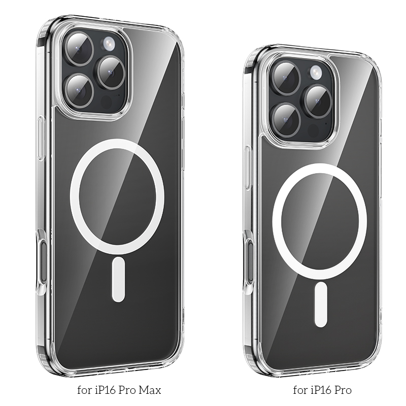 Чехол HOCO TPU Magnetic series для iPhone 16 Pro (6.3"), прозрачный фото