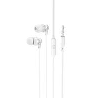 Проводные наушники HOCO M98 Delighted, Jack 3.5mm, 1.2 м, серебристый фото
