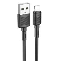 Кабель USB HOCO X83 Victory USB - Lightning, 2.4А, 1 м, черный фото